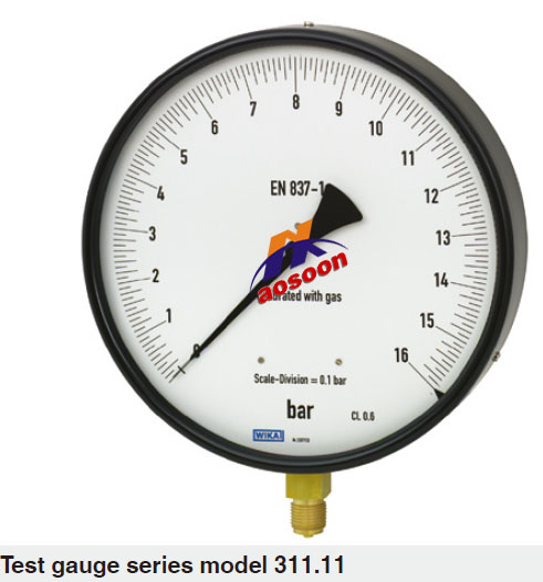 Wika Bourdon tube pressure gauge