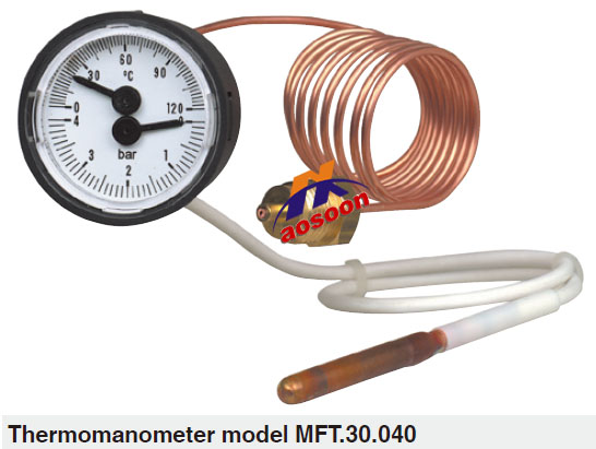  wikaThermomanometer for pressure and temperature measurem