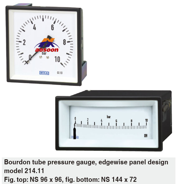 wika Pressure gauge with Bourdon tube profile execution Type
