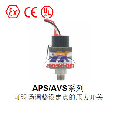 APS-150 Adjustable Pressure Switch Dwyer APS/AVS Series
