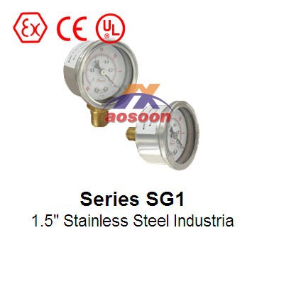Dwyer SG1 series stainless steel pressure gauge with low pri