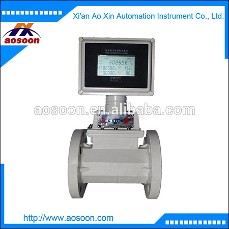  LCD display lpg turbine flow meter with 4-20ma pulse output 