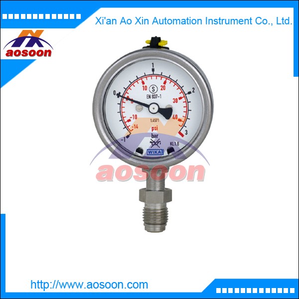  Wika Bourdon tube pressure gauge UHP stainless steel safety version wika 232.35 
