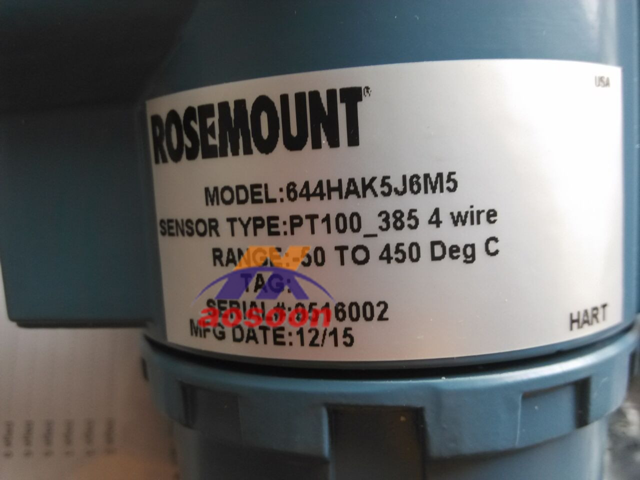 Rosemount 0065C and 644HAK5J6M5 Temperature Transmitter
